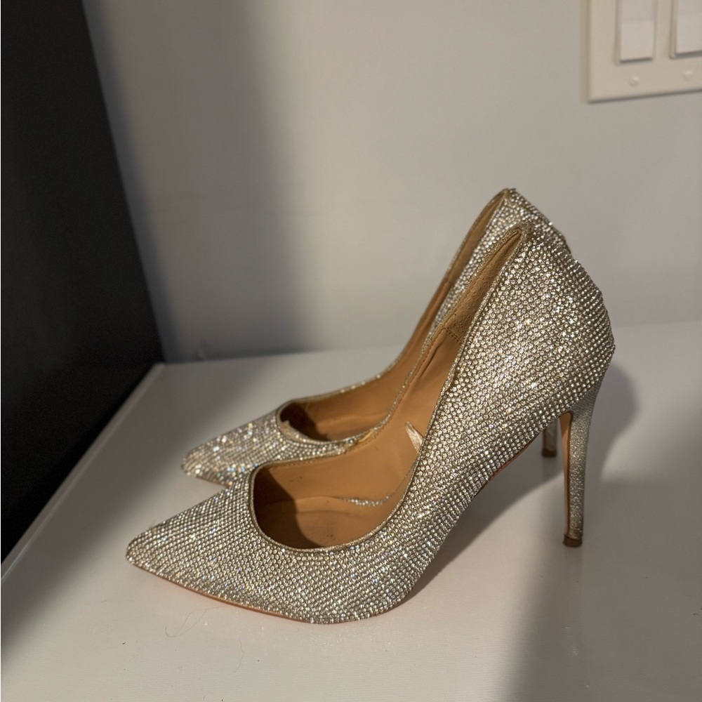Elegant Silver High Heels